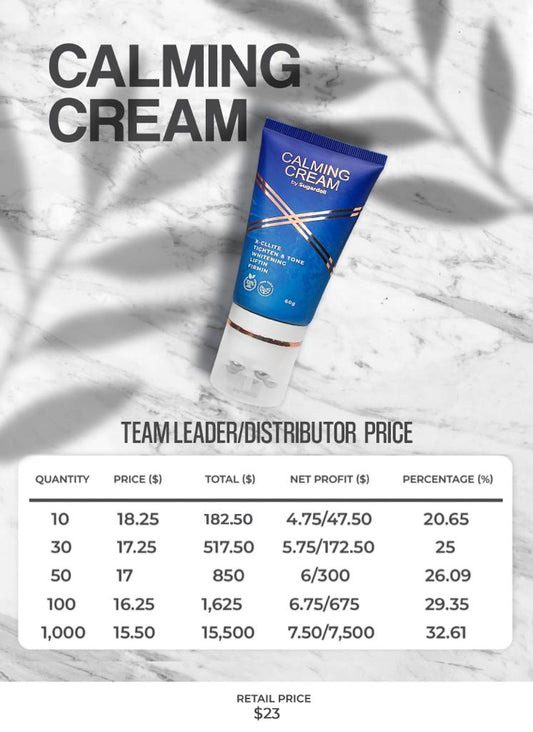 Not valid for customers - SD Calming Cream