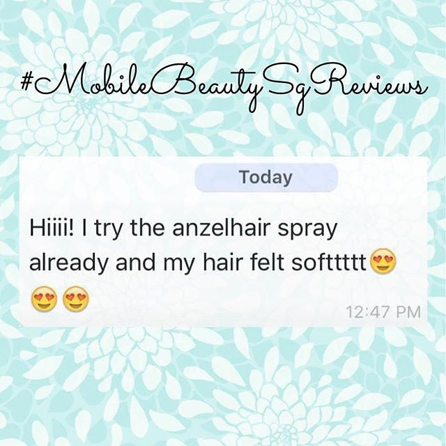 Soften your hair with Anzel Hair Spray!