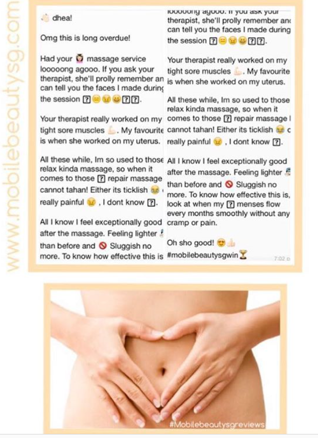 Therapeutic body massage and prolapsed uterus massage