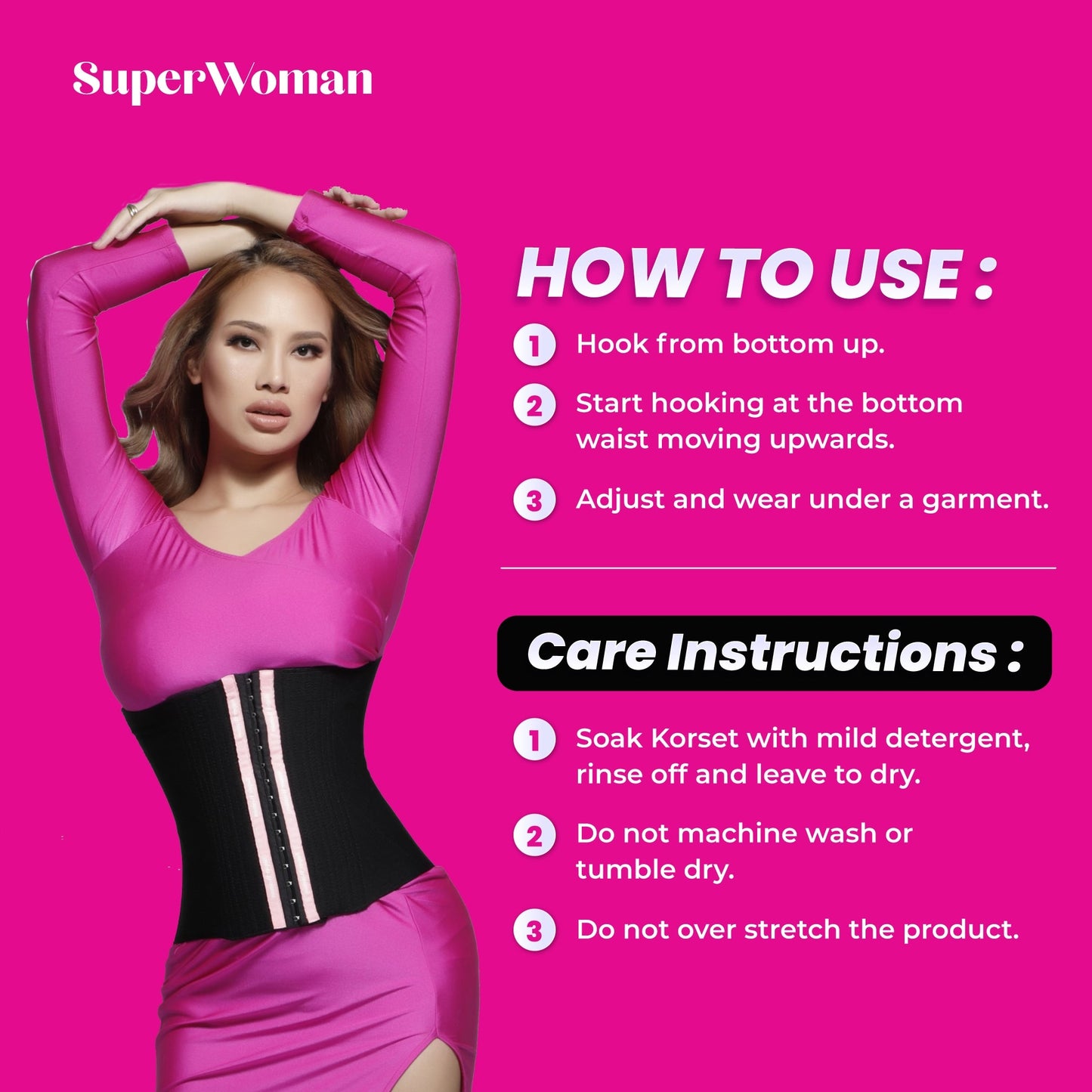 Superwoman Sexy Curve Bengkung Strap & Girdle